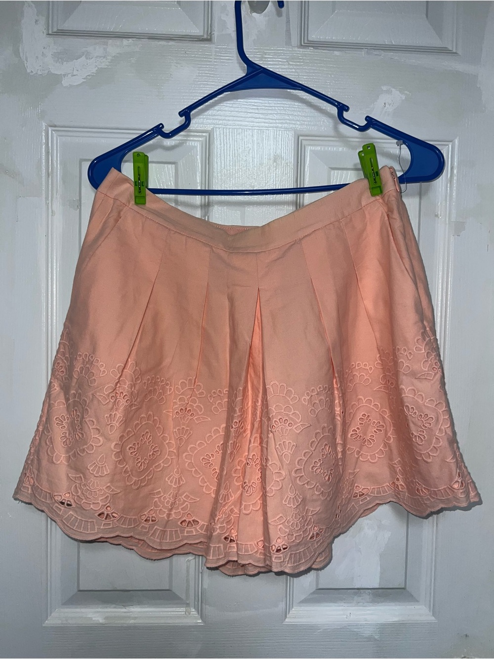 Peach Embroidered Women’s Skort